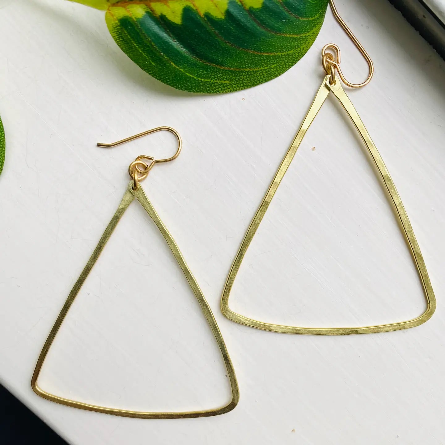 Hammered Fan Earrings