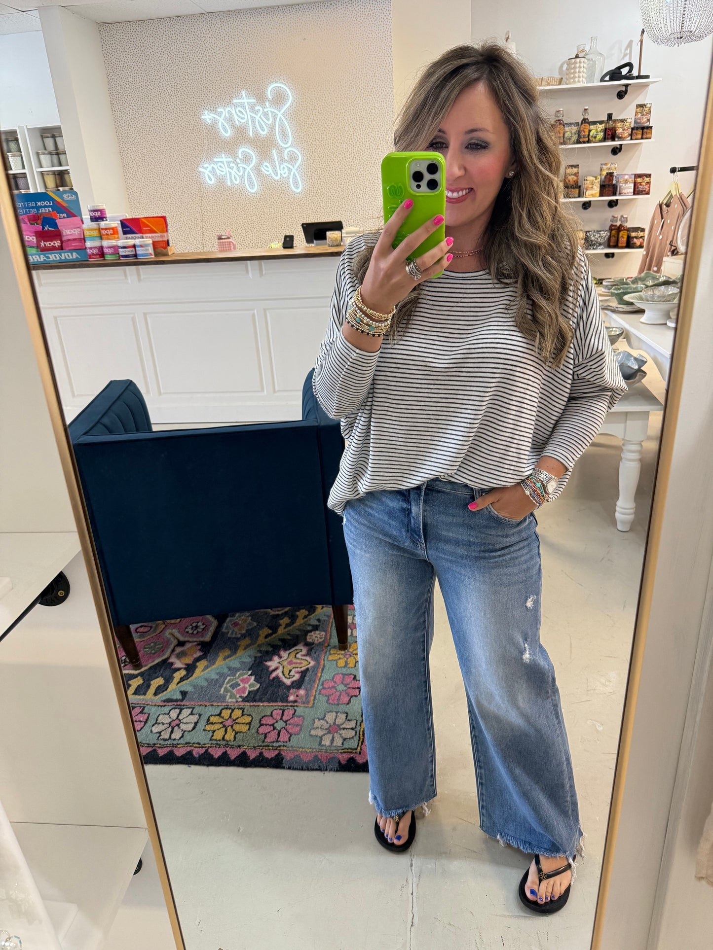 Tess High Rise Wide Leg Jean
