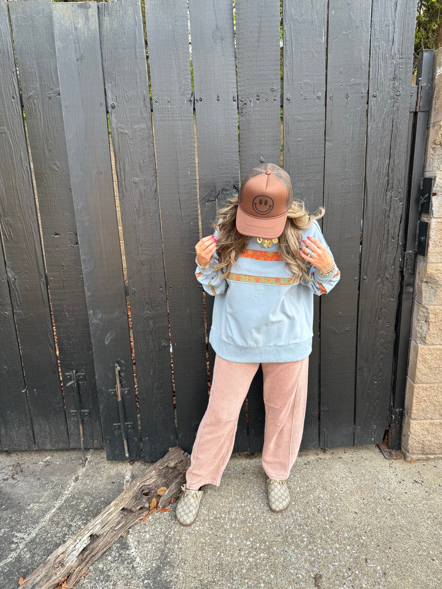 Funky Floral Stripe Top