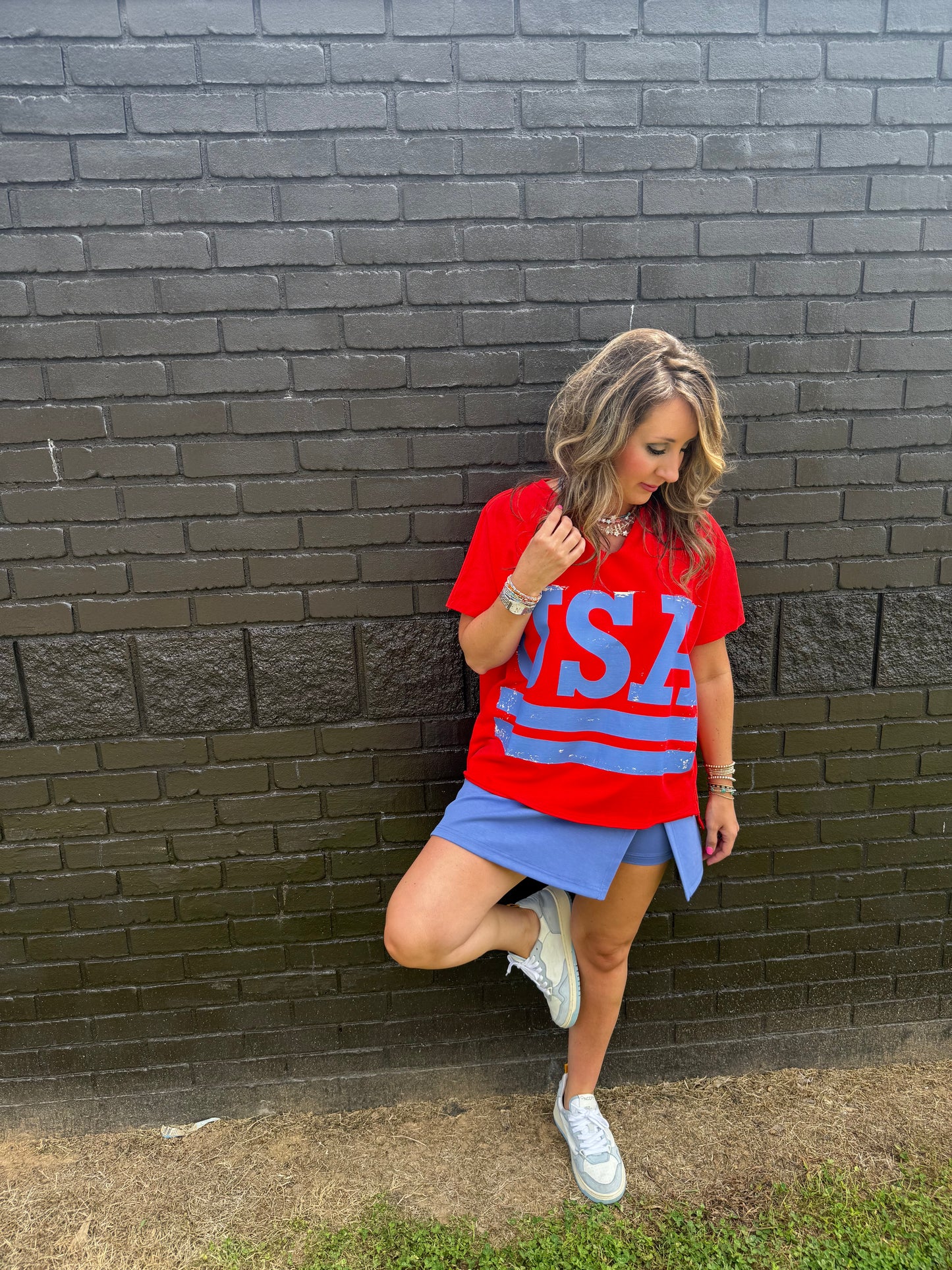 Living in Blue Skort