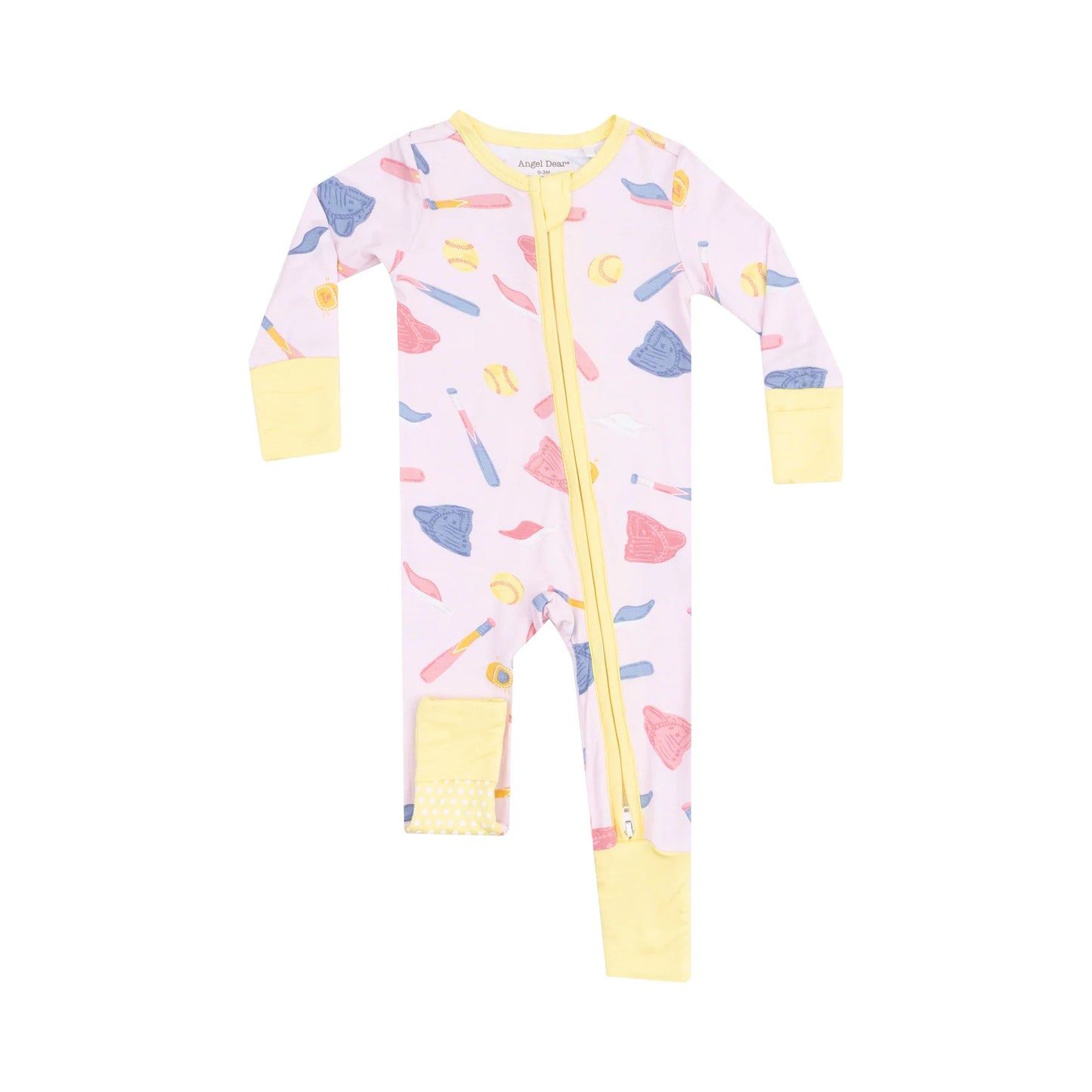 Angel Dear Softball 2 Way Zipper Romper