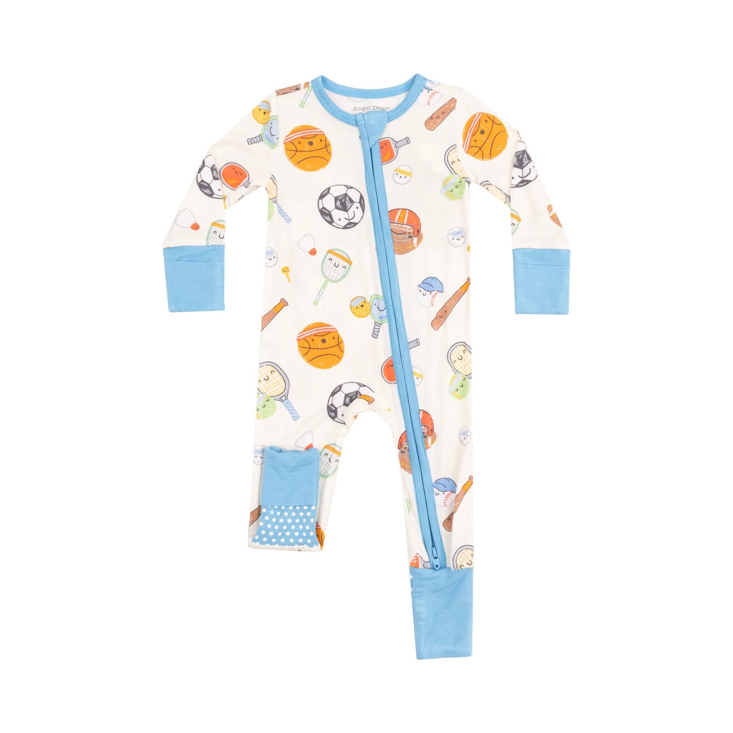 Angel Dear Sports Ball Friends 2 Way Zipper Romper