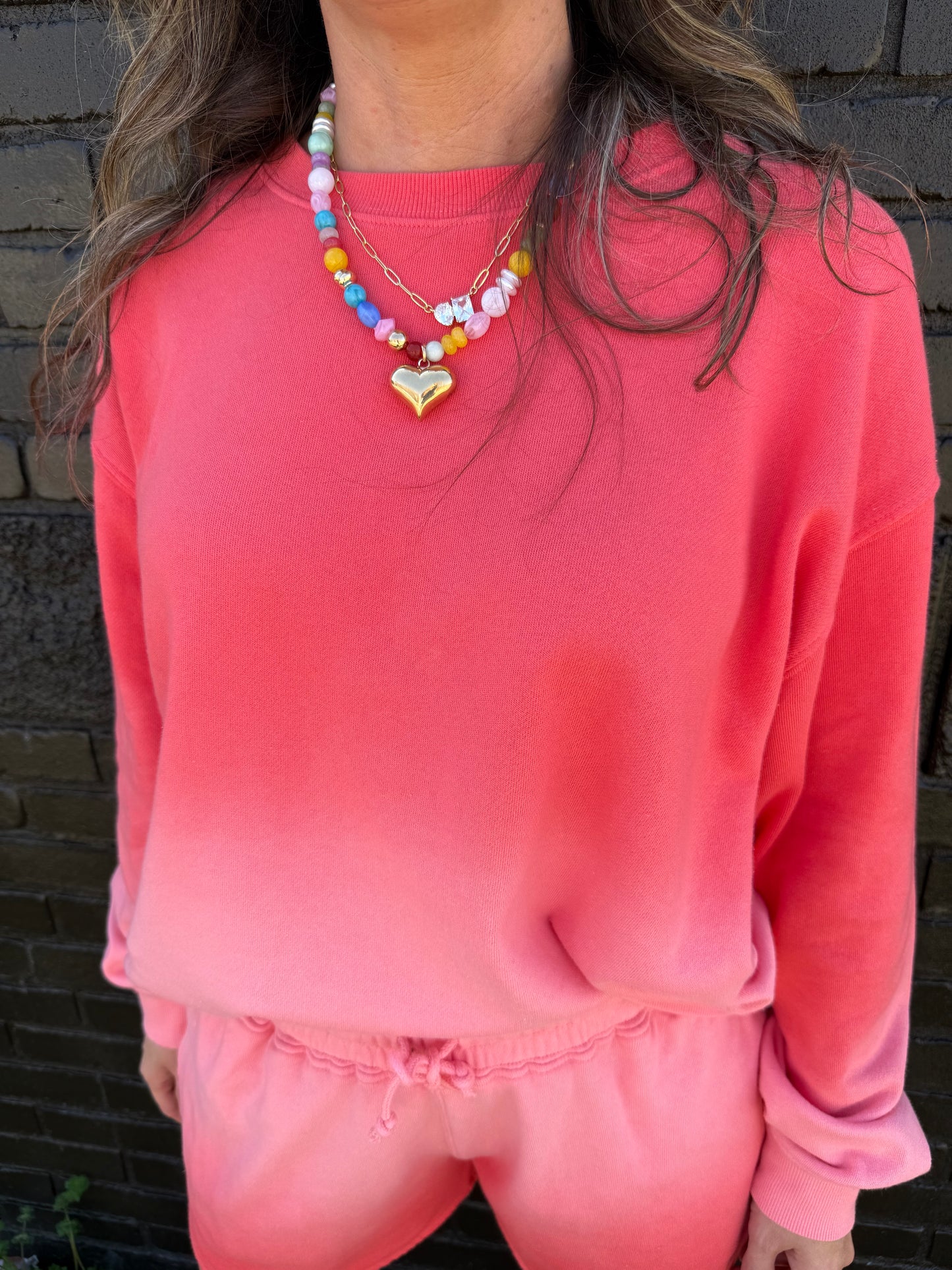 Yara Coral Sweatshirt