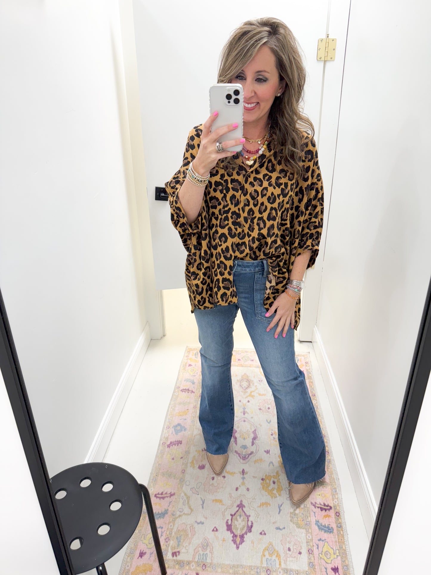 Rue Leopard Top