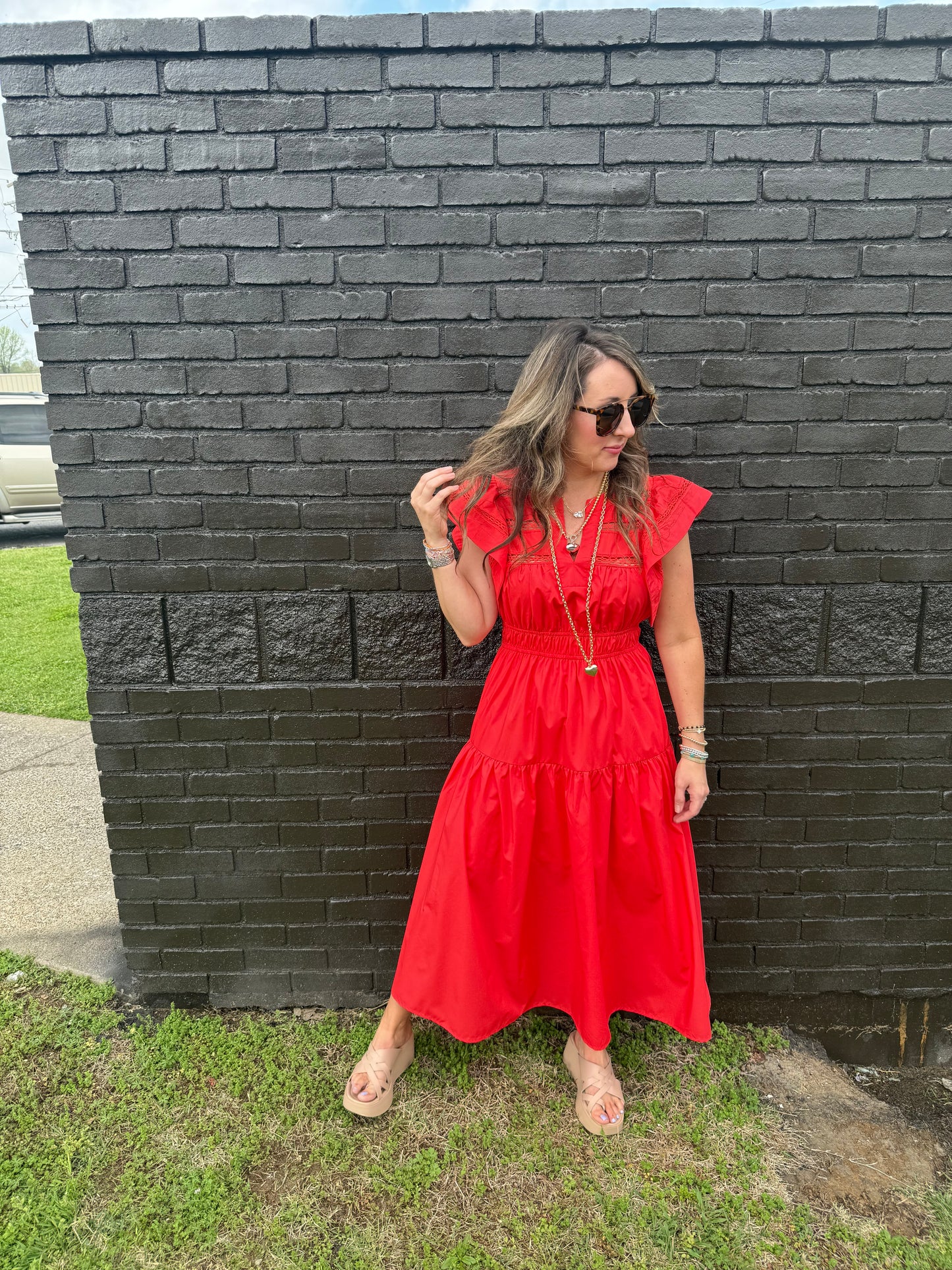 Birch Red Midi
