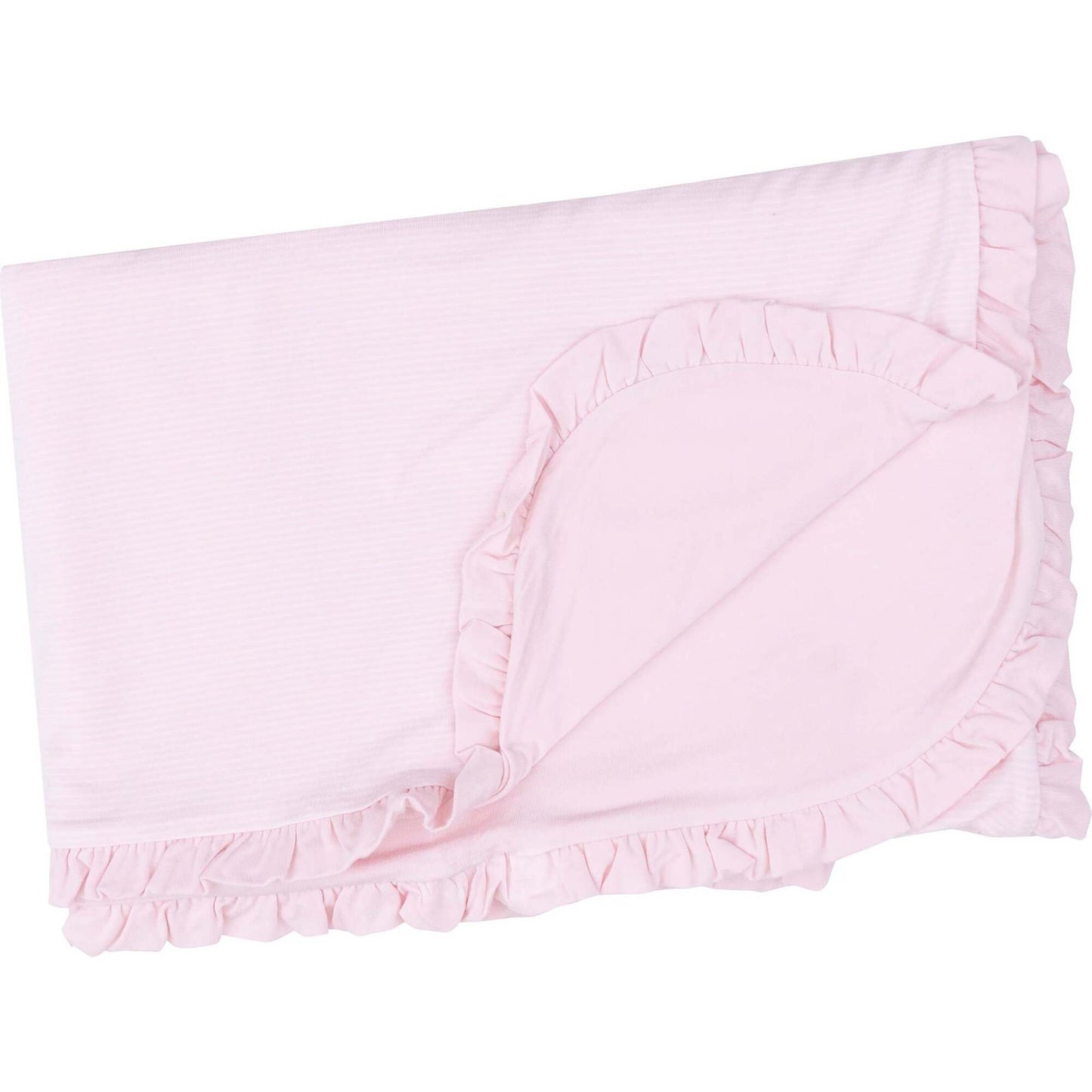 Angel Dear Stripe Classic Receiving Blanket Pink