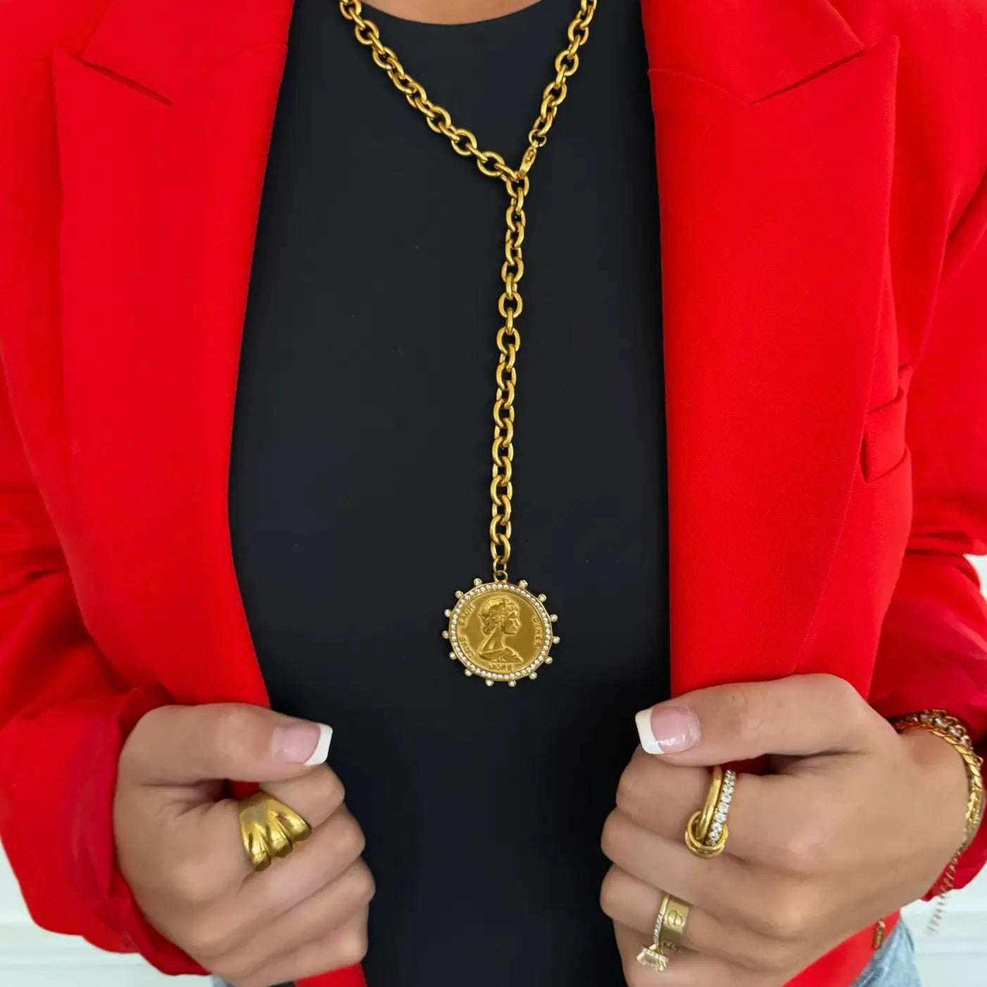 Large Coin Necklace