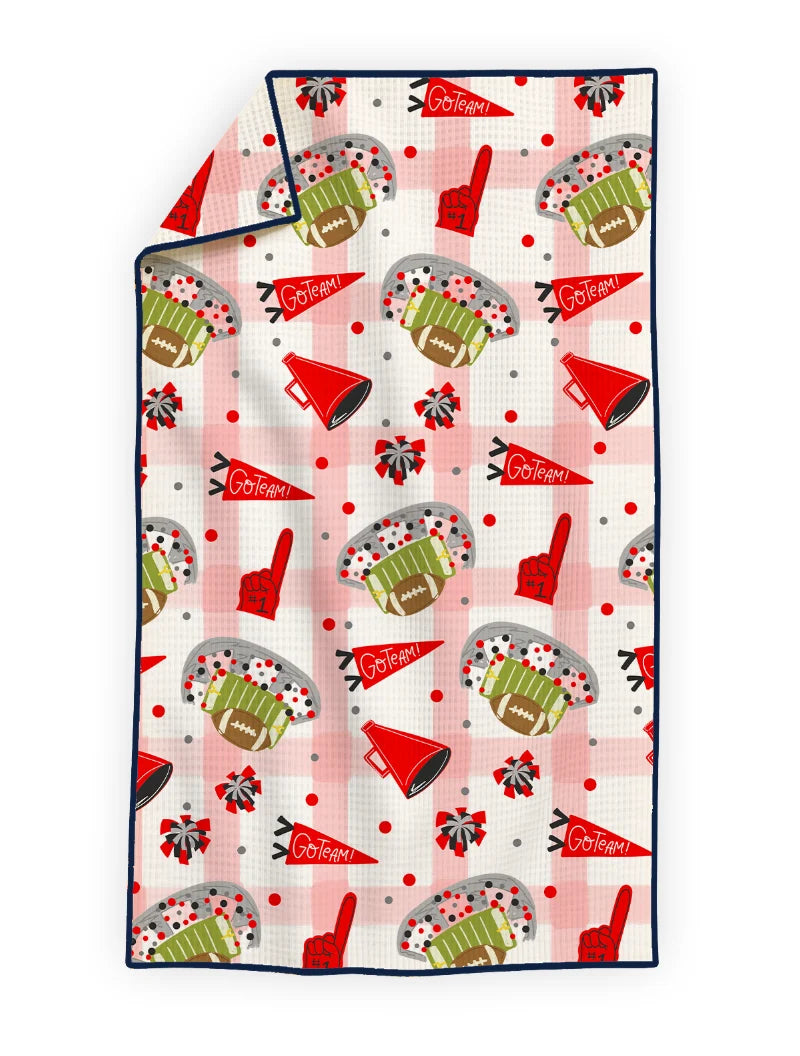 Red/Black Gameday Tea Towel