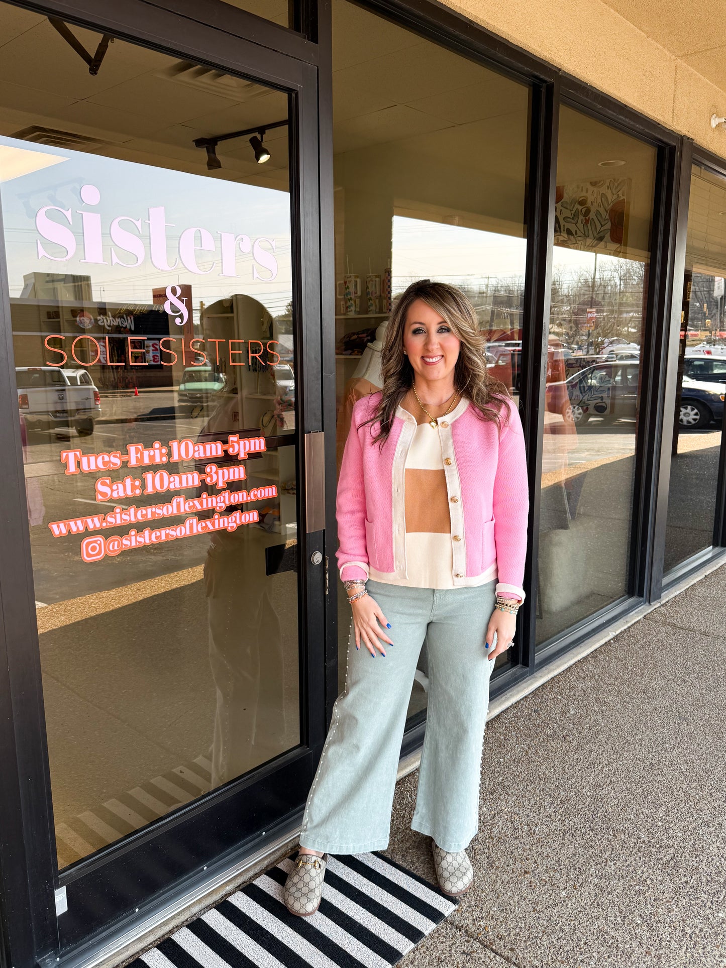 Hallie Stripe Sweater Tan