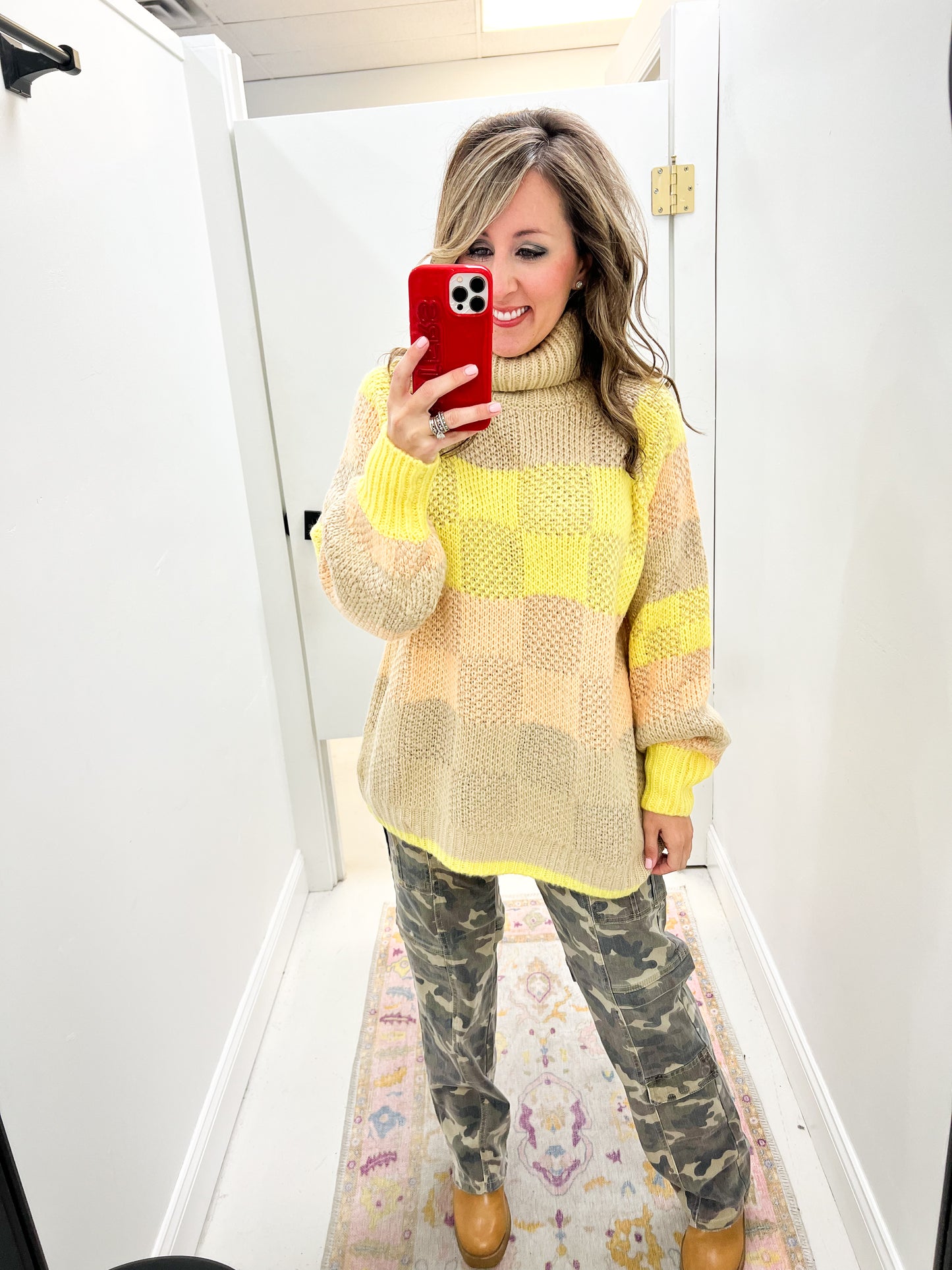 Aspyn Colorblock Turtleneck