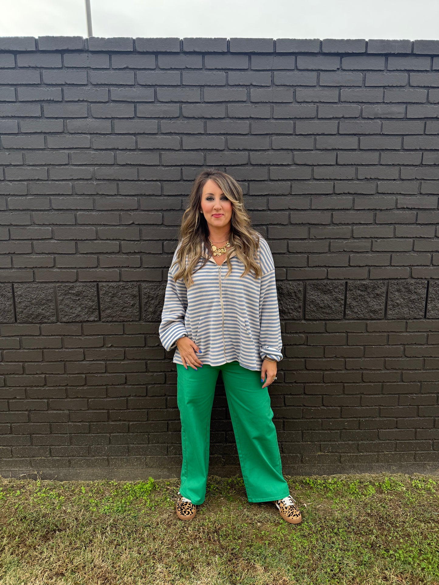 Staci Pocket Green Pants