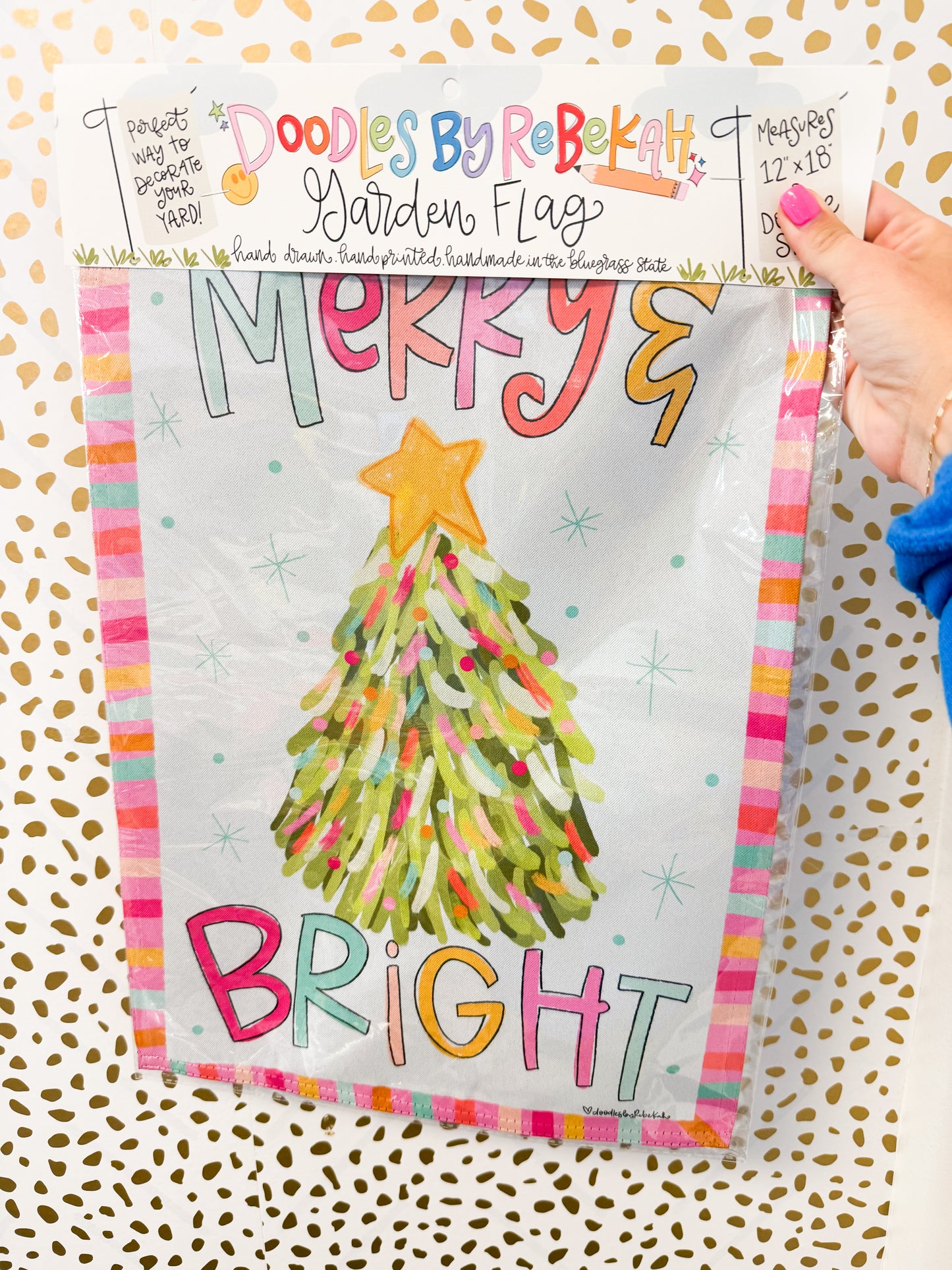 Merry and Bright Garden Flag