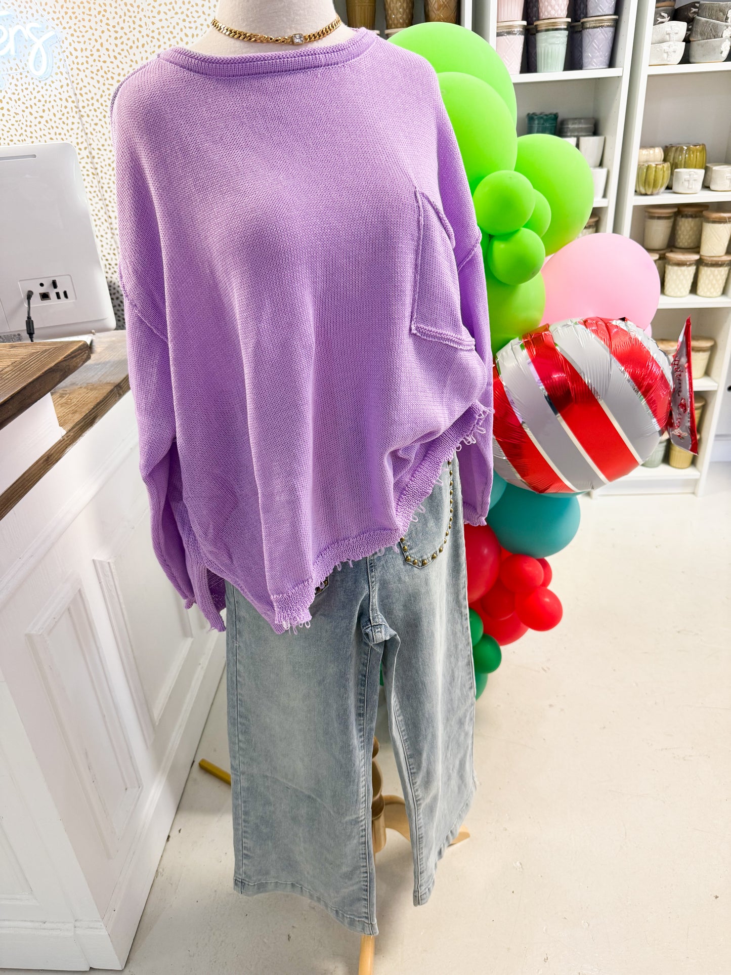 Aurora Sweater Orchid