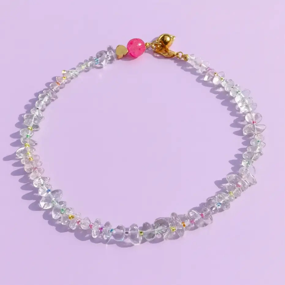 Neeley Clear Beaded Necklace