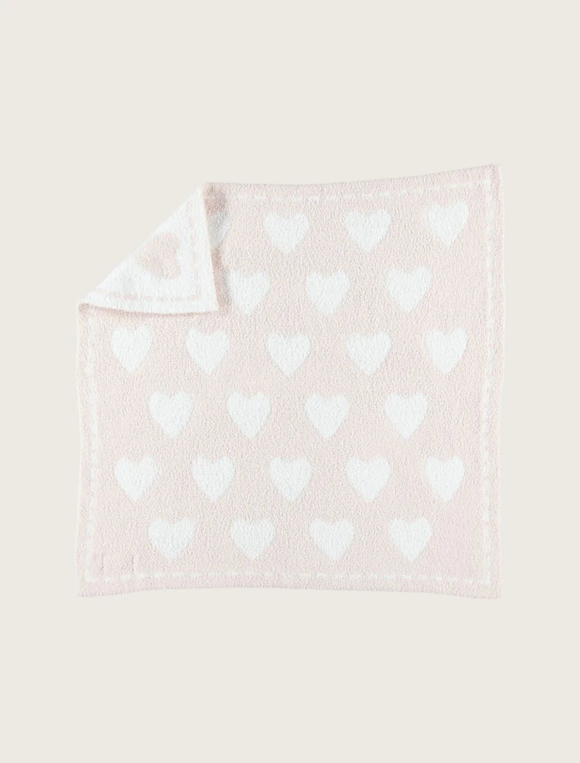 Barefoot Dreams Pink Hearts Blanket