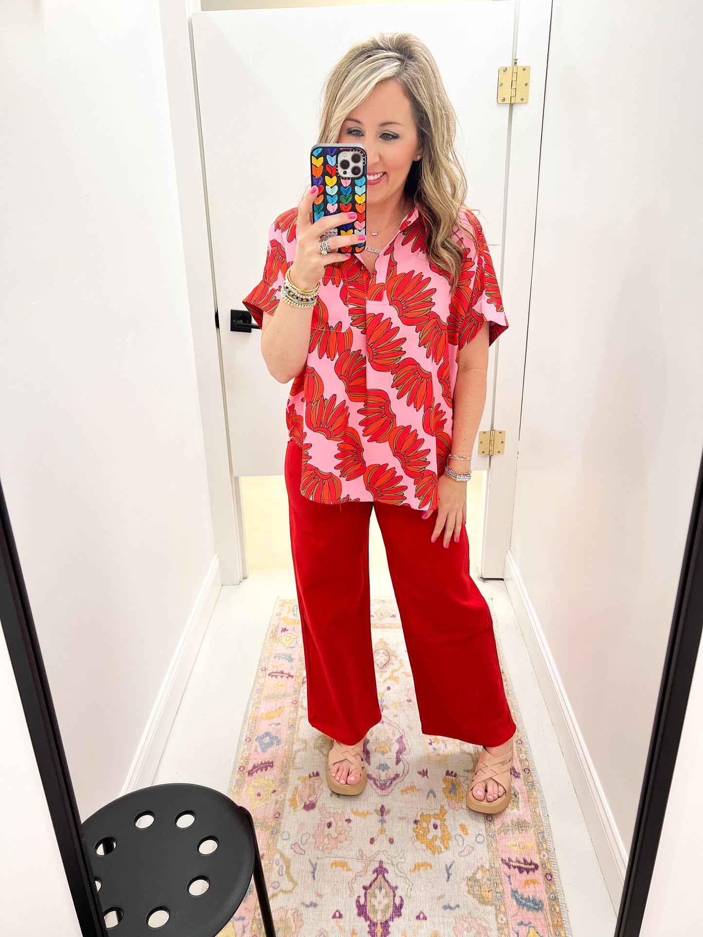 Lena Red Pants