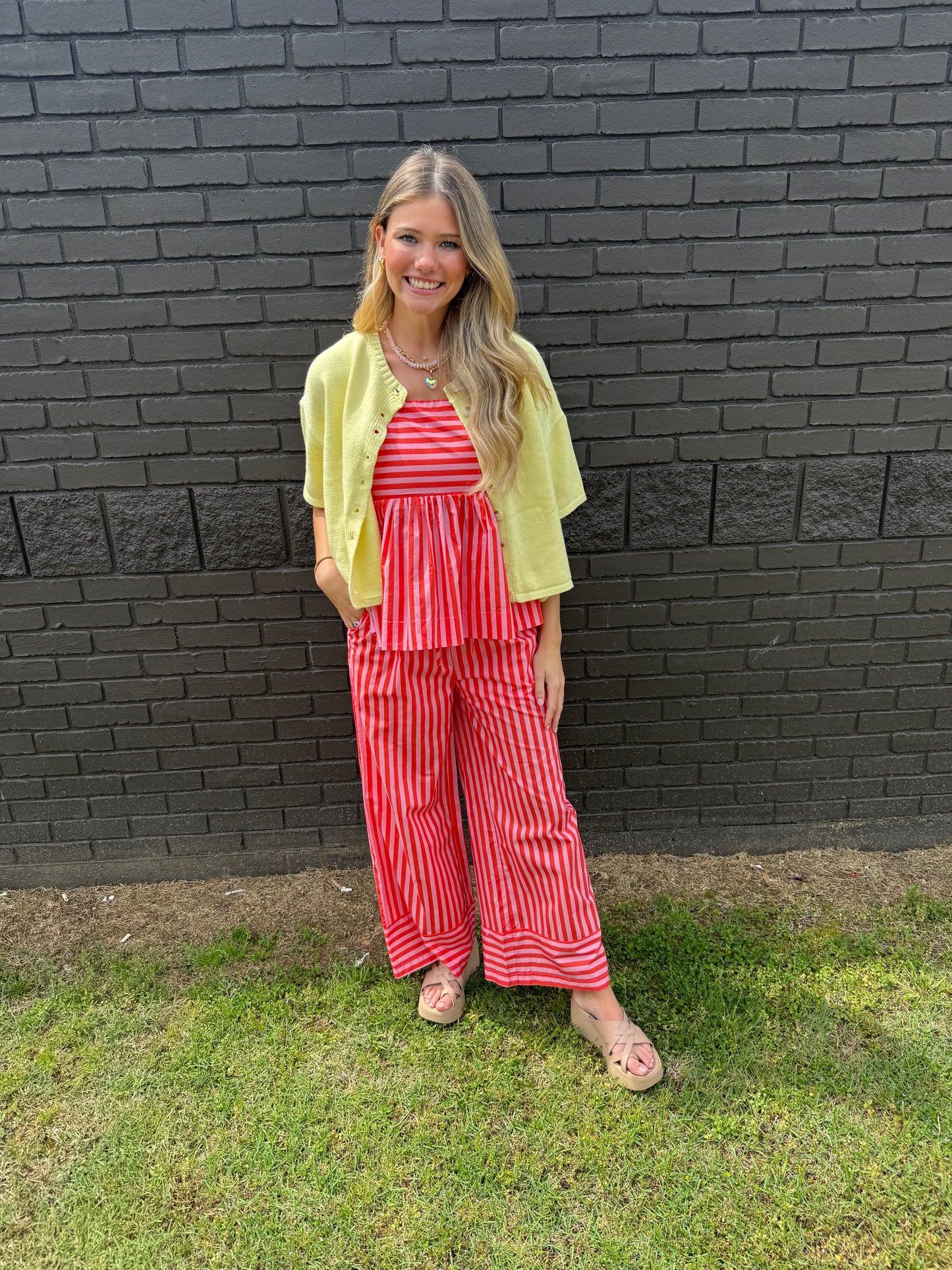 Watermelon Stripe Top