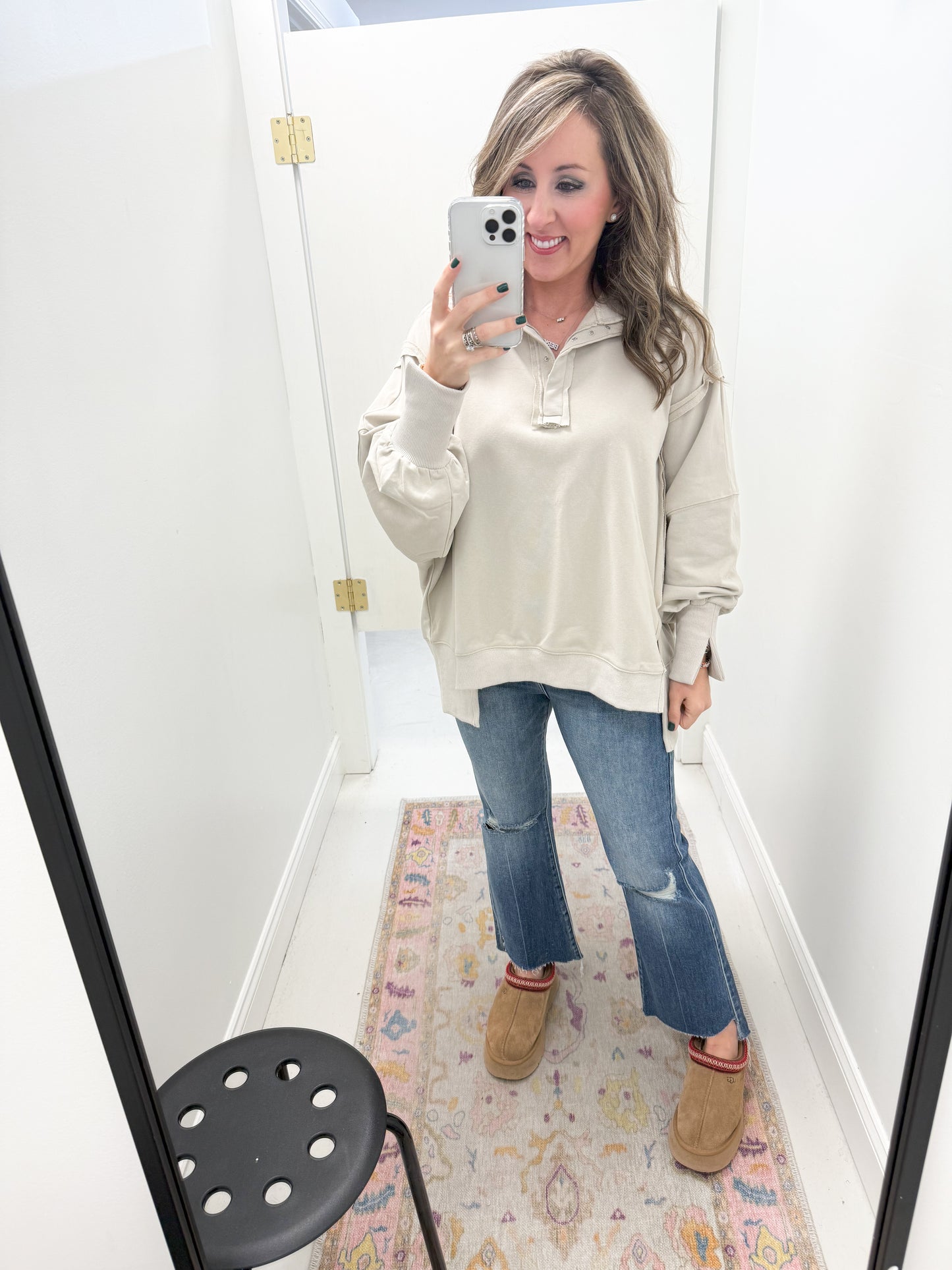 Hidden Happi Crop Flare w/ Step Hem