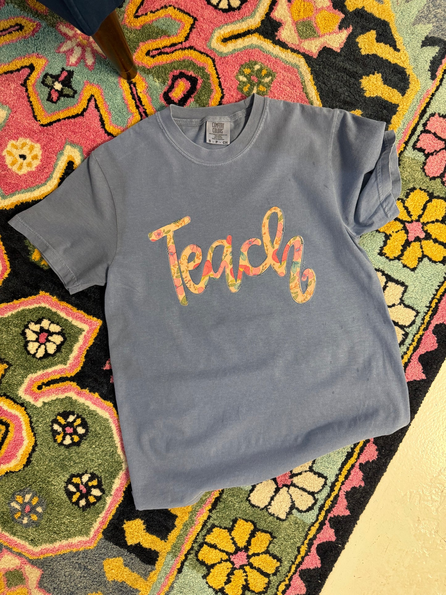 Teach Floral Tee
