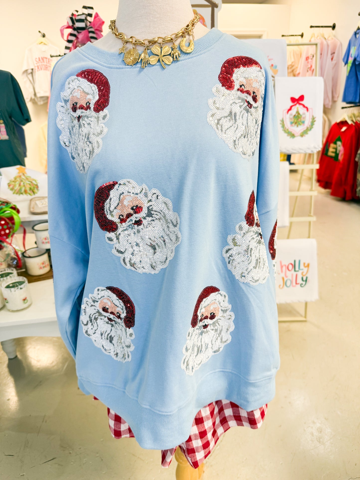 Sequins Santa Sweatshirt