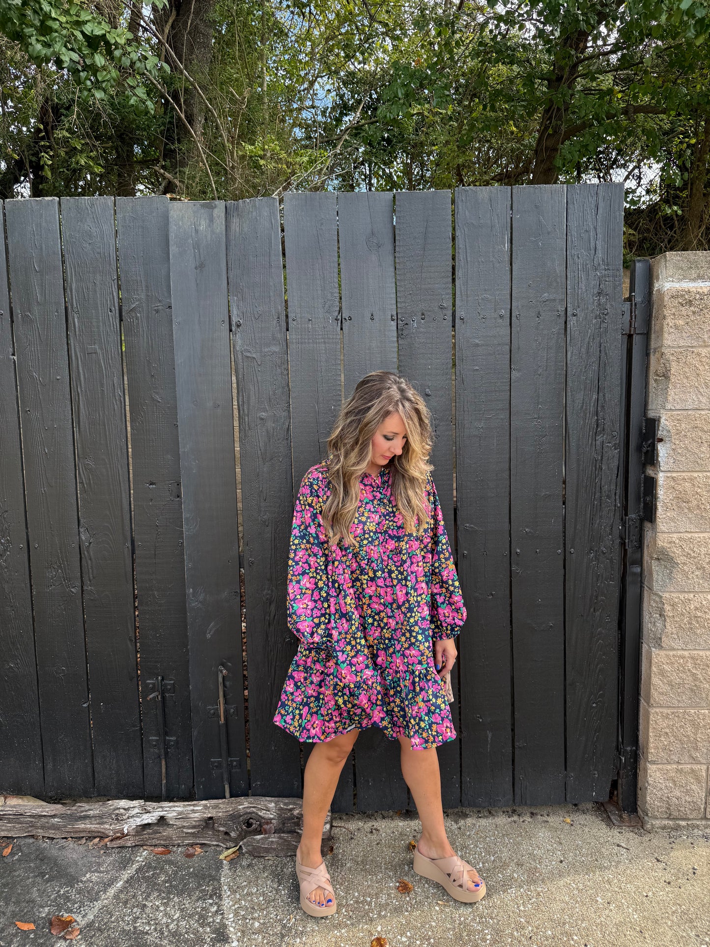 Pops of Color Floral Dress