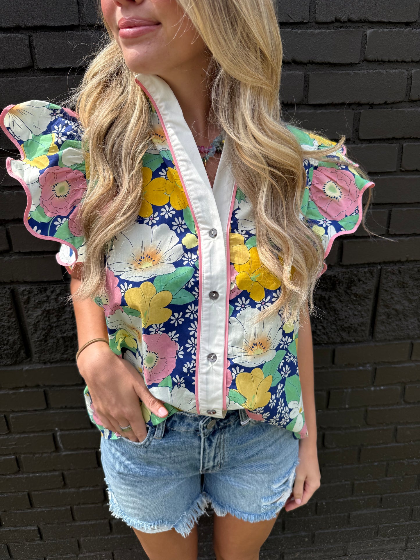 Molly Floral Top