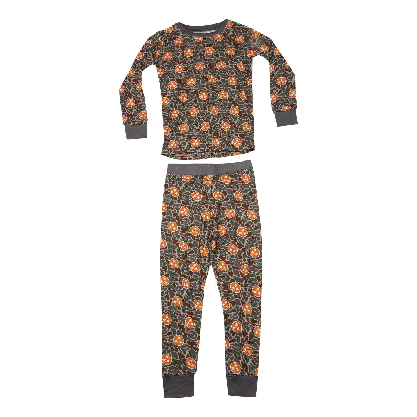Camo Tri Star Kids Pajamas