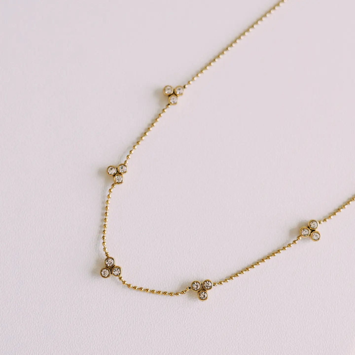 Sadie Dainty Crystal Necklace