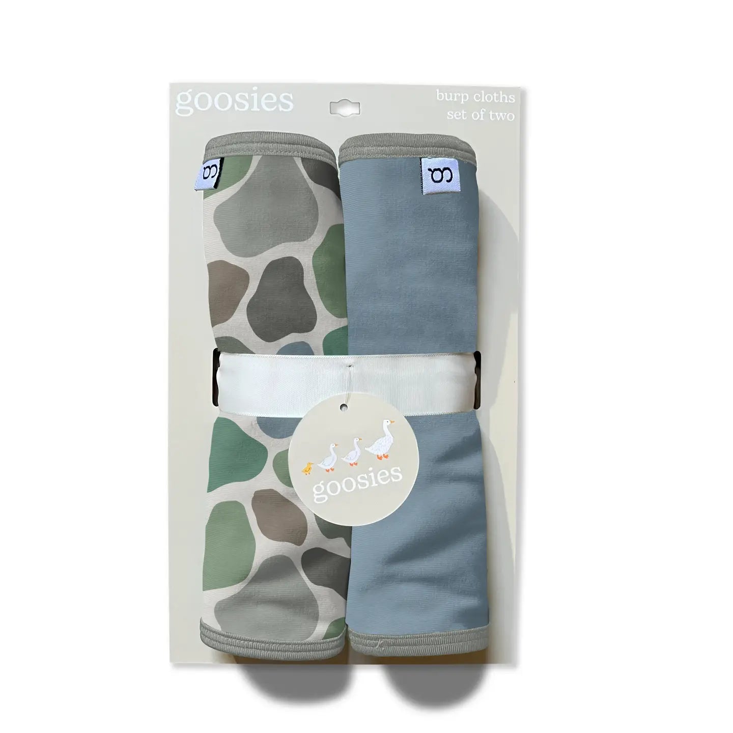 Goosies Pebble Camo Burp Cloths