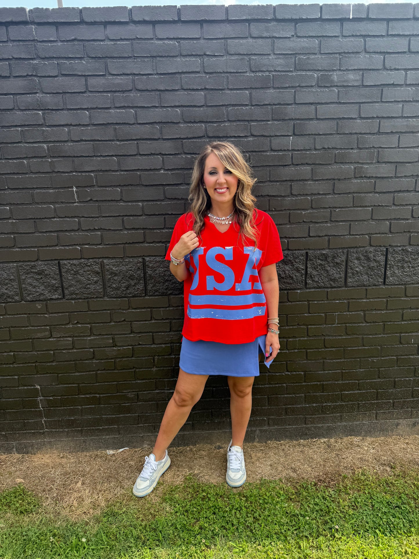 Living in Blue Skort