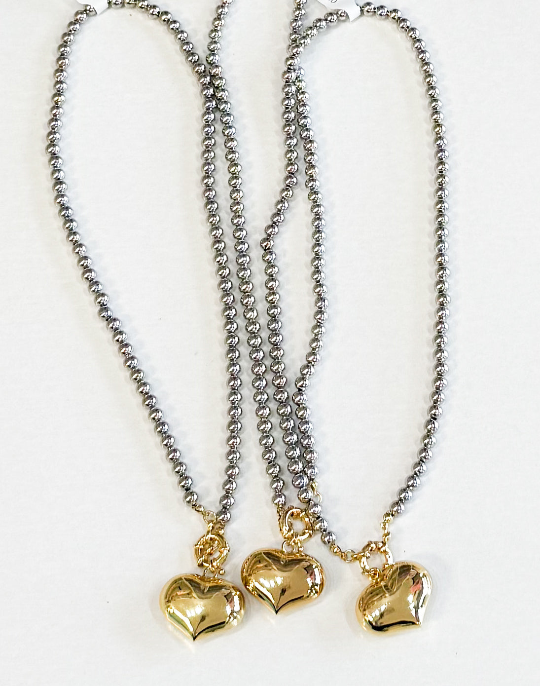 Silver Heart Chain Necklace