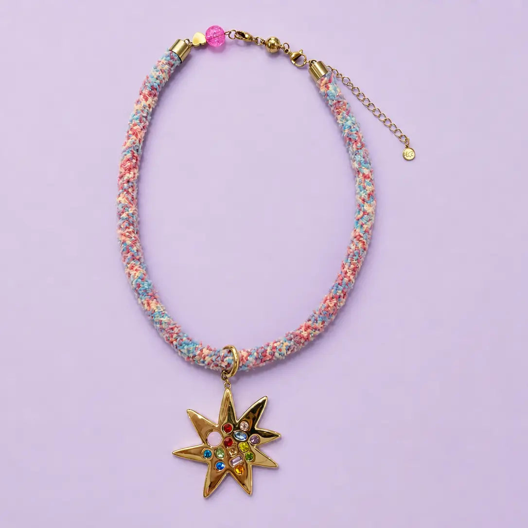 Blakely Gold Sunburst Necklace