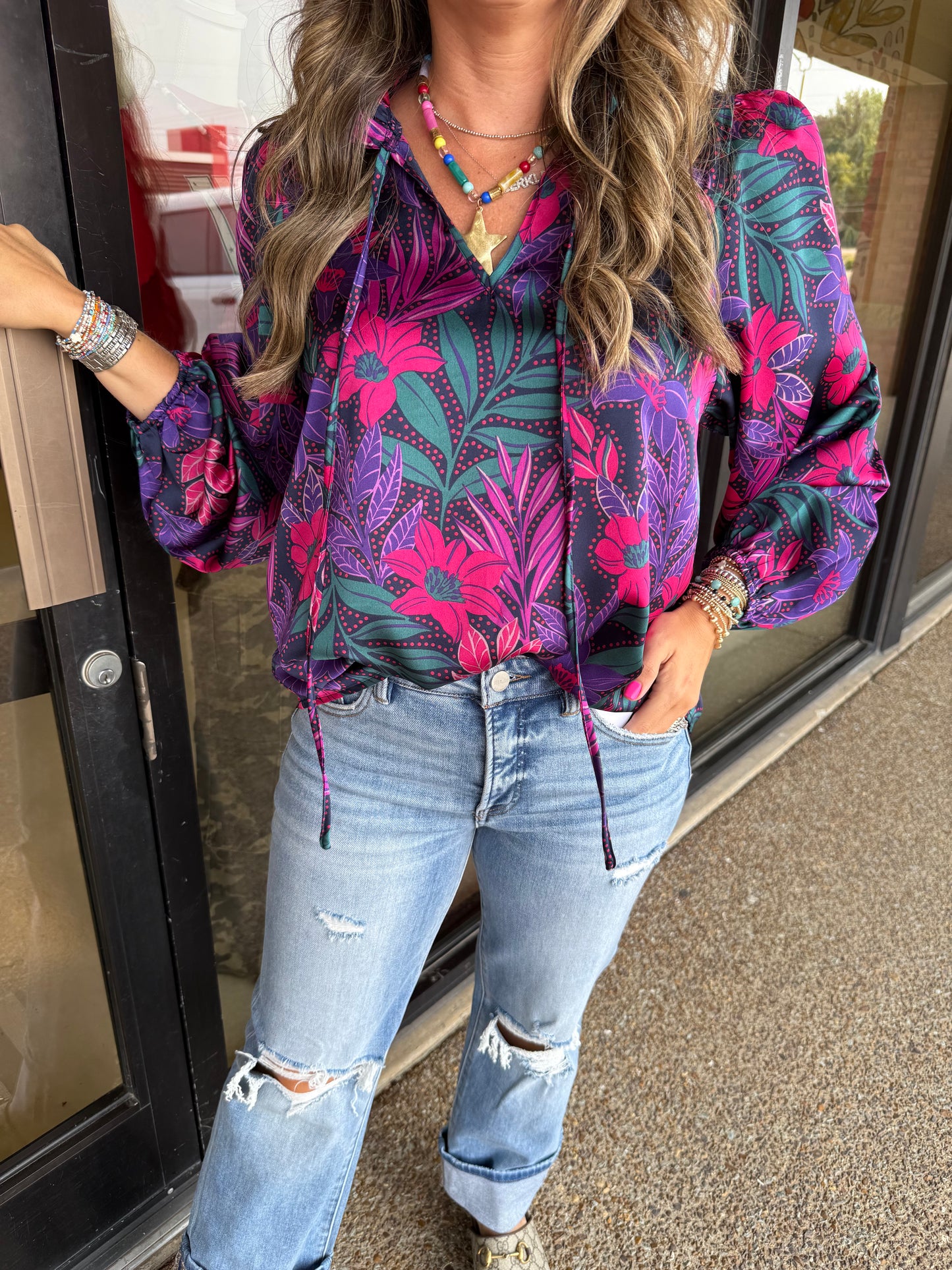 Navy Nights Top