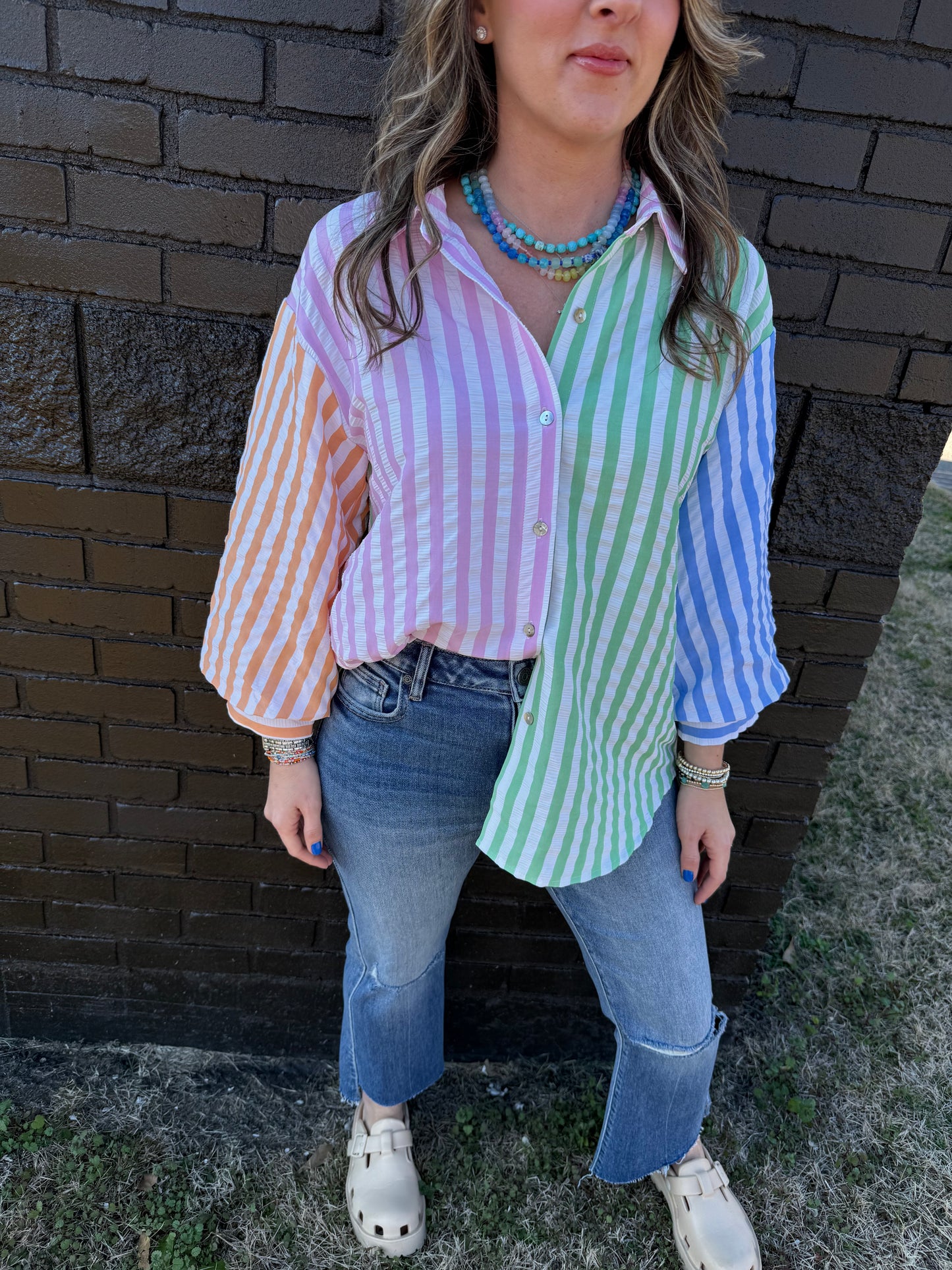 Tanner Seersucker Top