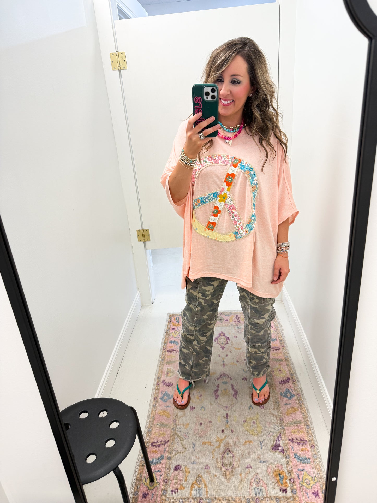 Kallie Peach Peace Tee
