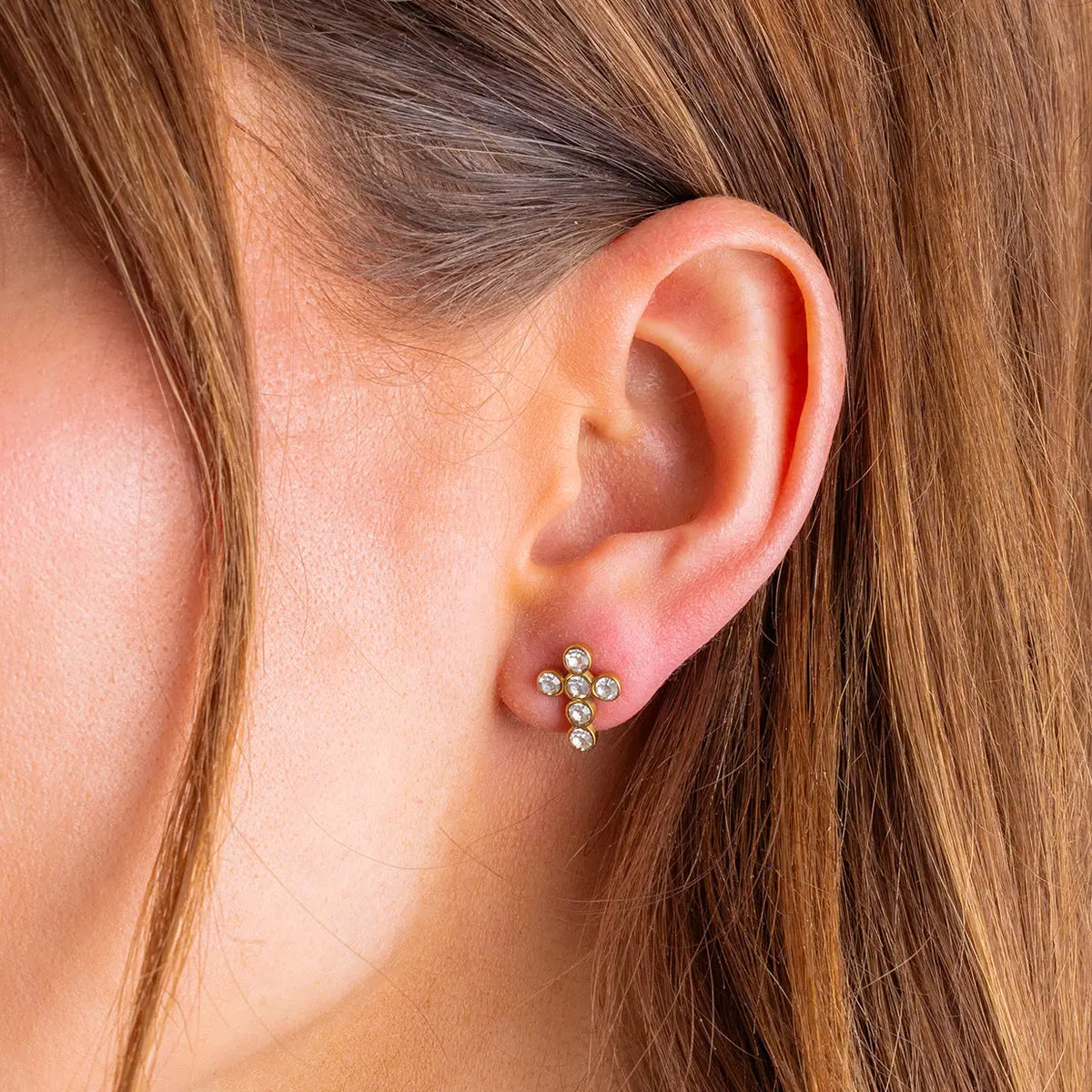 Faith Cross Earrings