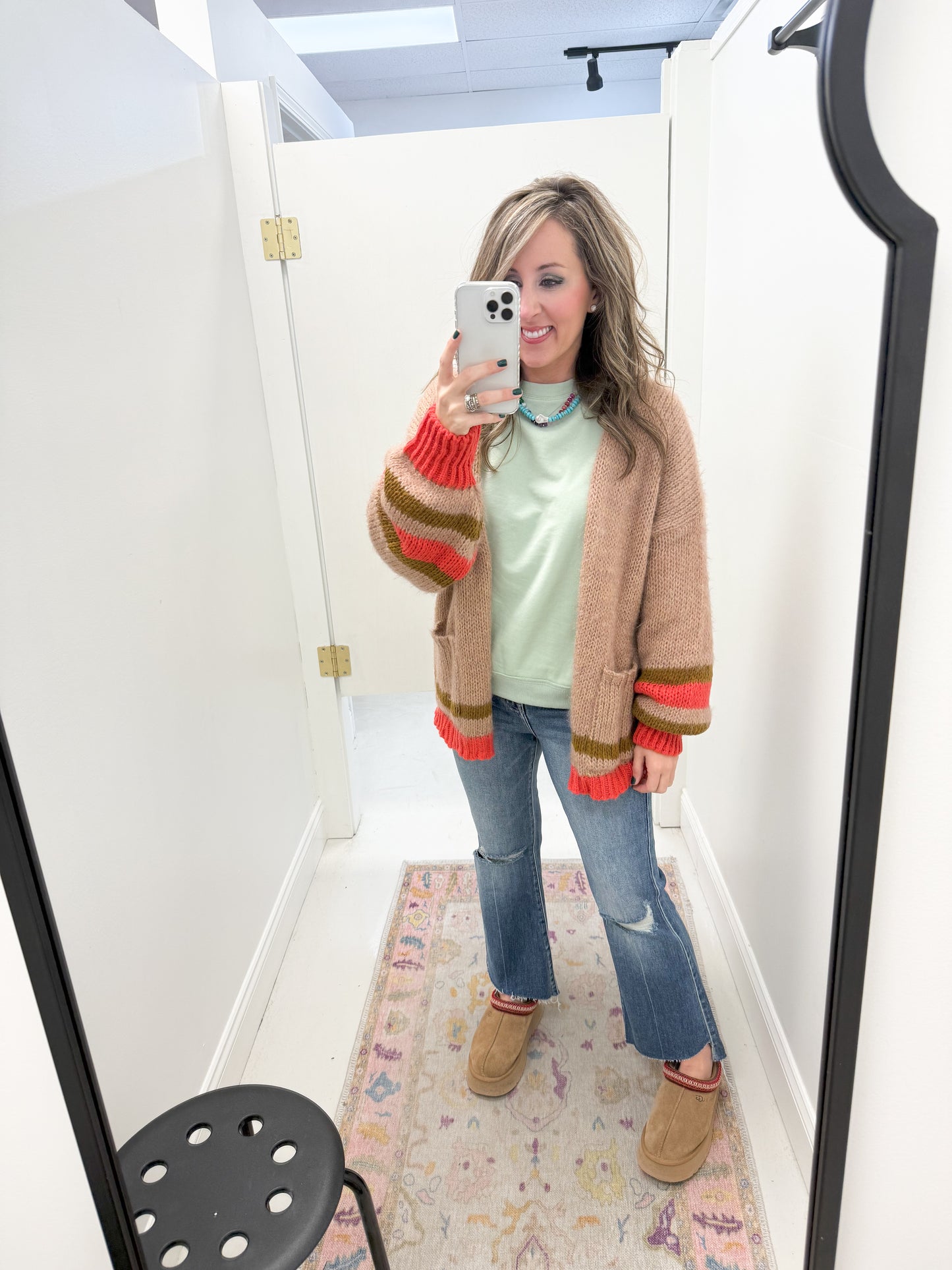 Candy Coated Cardigan Camel