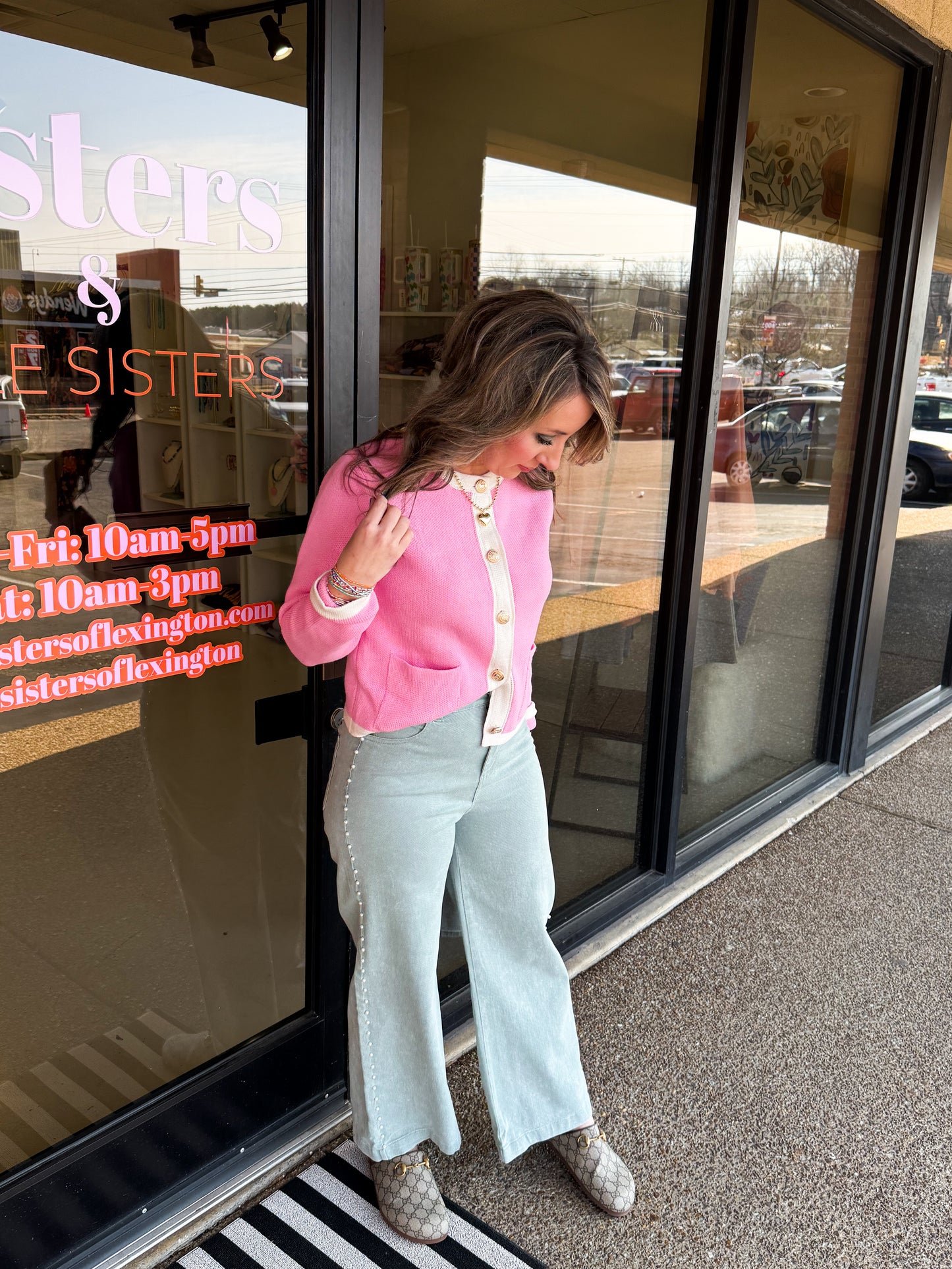 Piper Pearl Jeans Seafoam