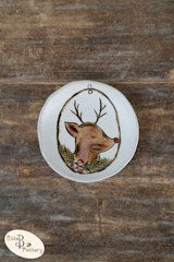 Etta B Jolly Reindeer Ornament