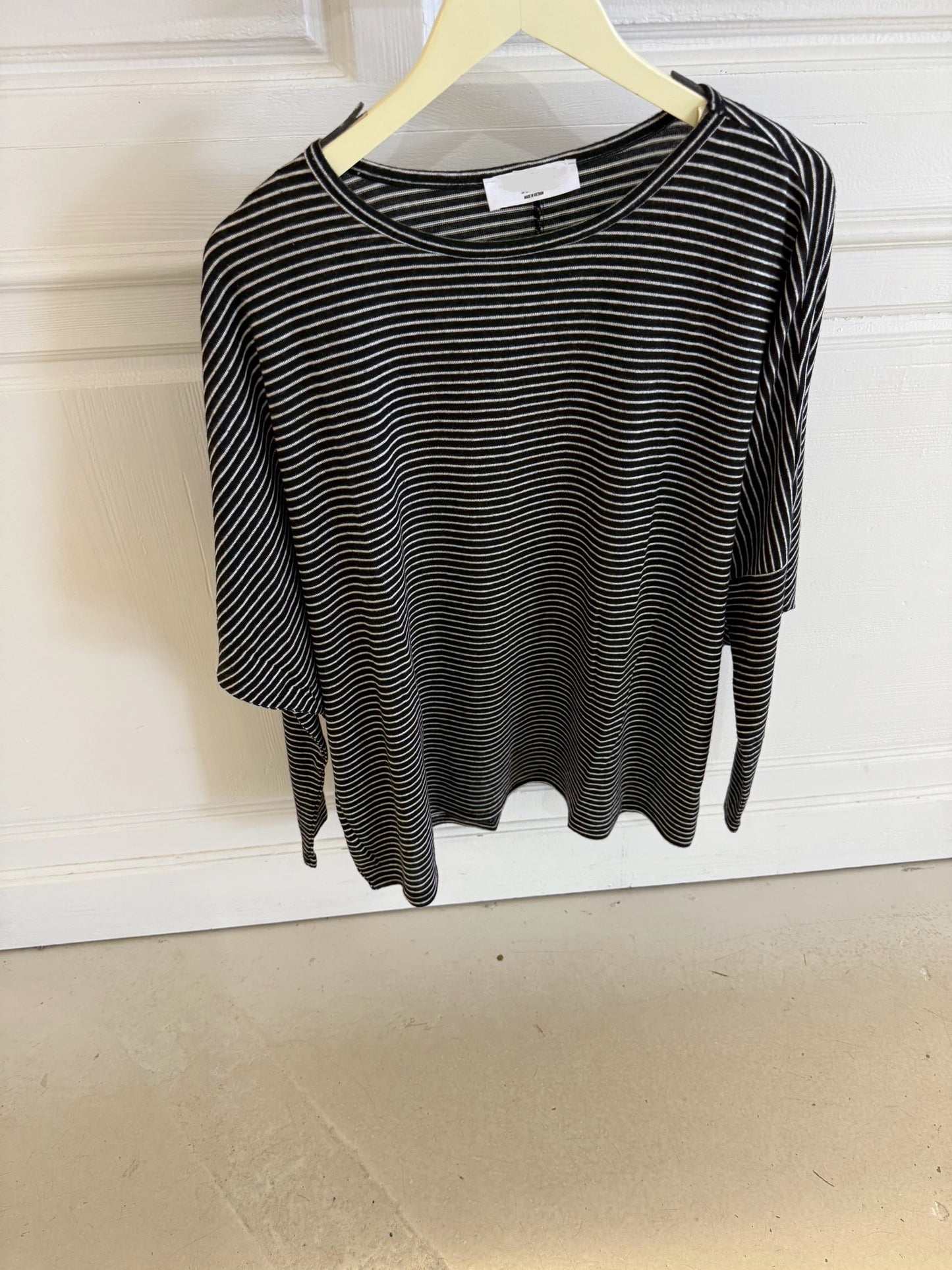 Yara Black Stripe Top