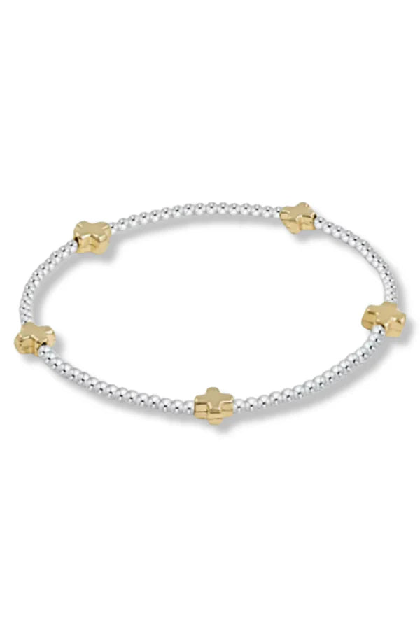 E Newton SC Mixed Metal 2mm Bracelet