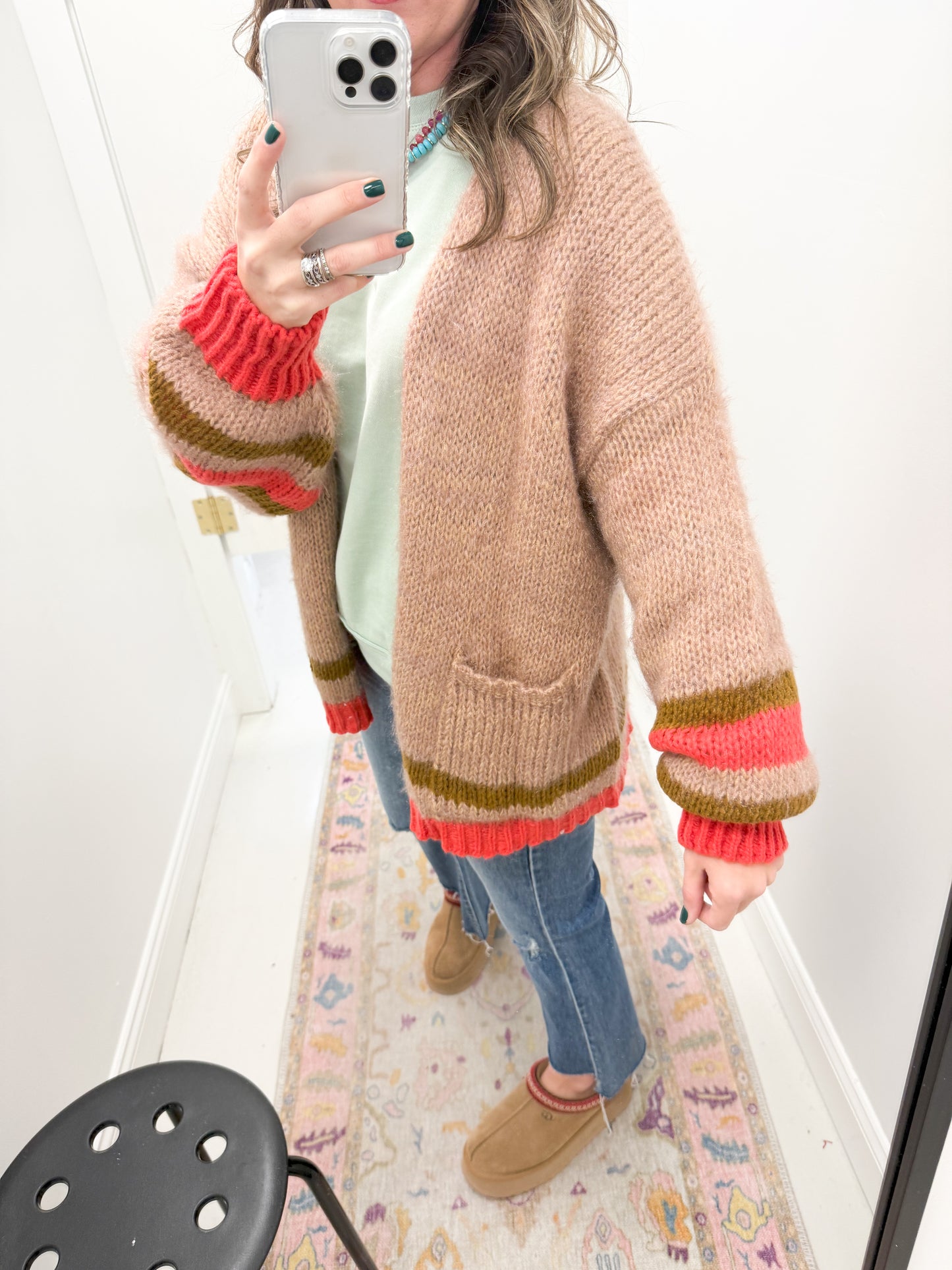 Candy Coated Cardigan Camel