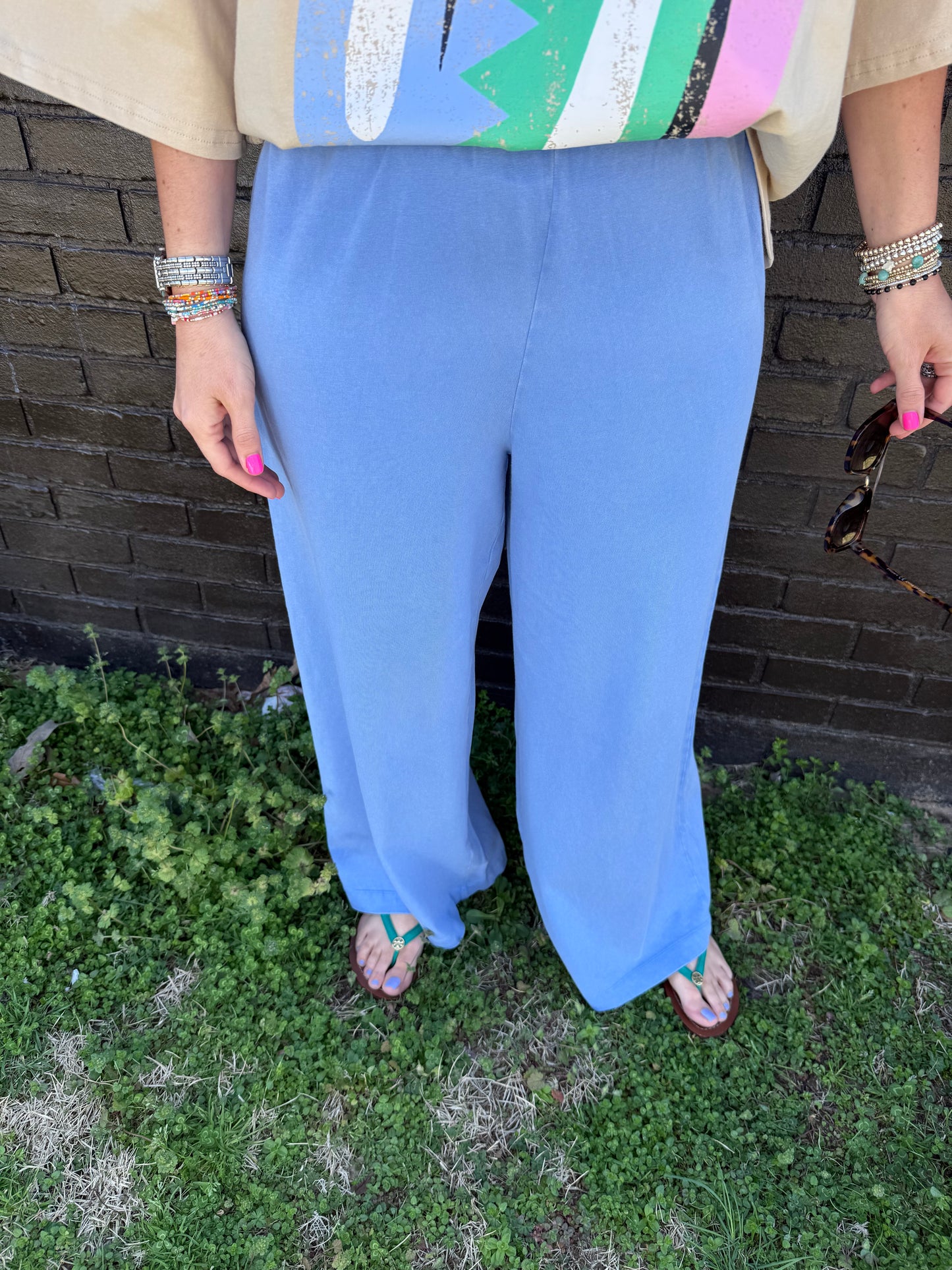 Z Supply Scout Jersey Pant Bay Blue