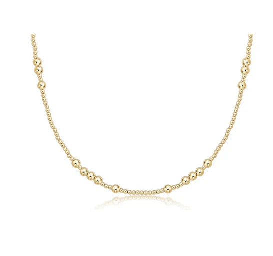 E Newton 15” Hope Gold Choker 4mm