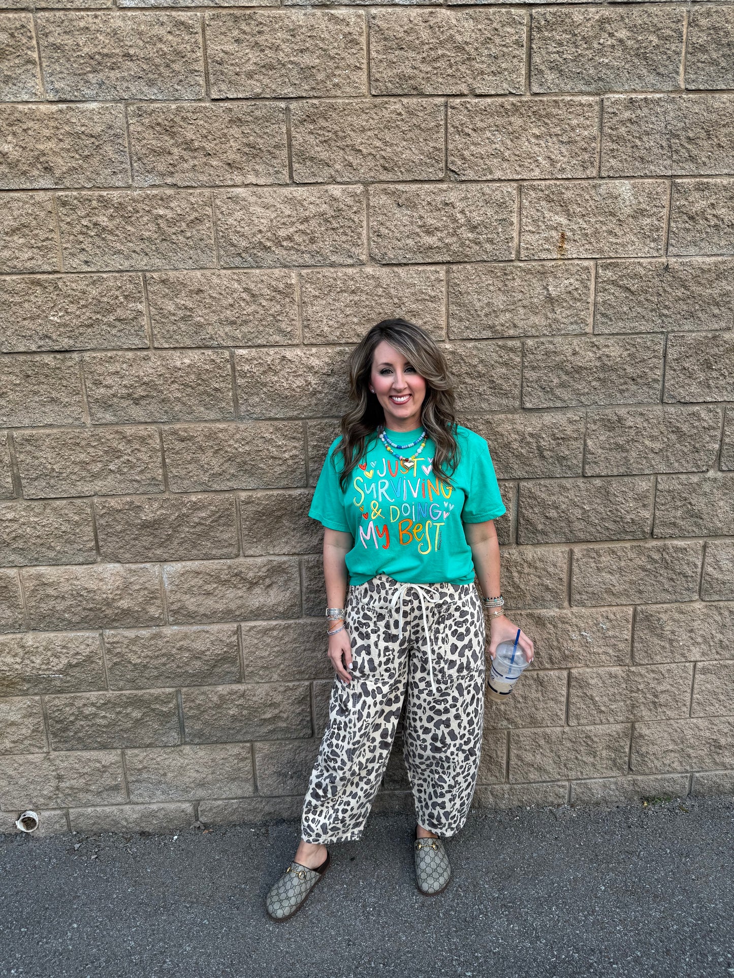 Maren Leopard Barrel Pants