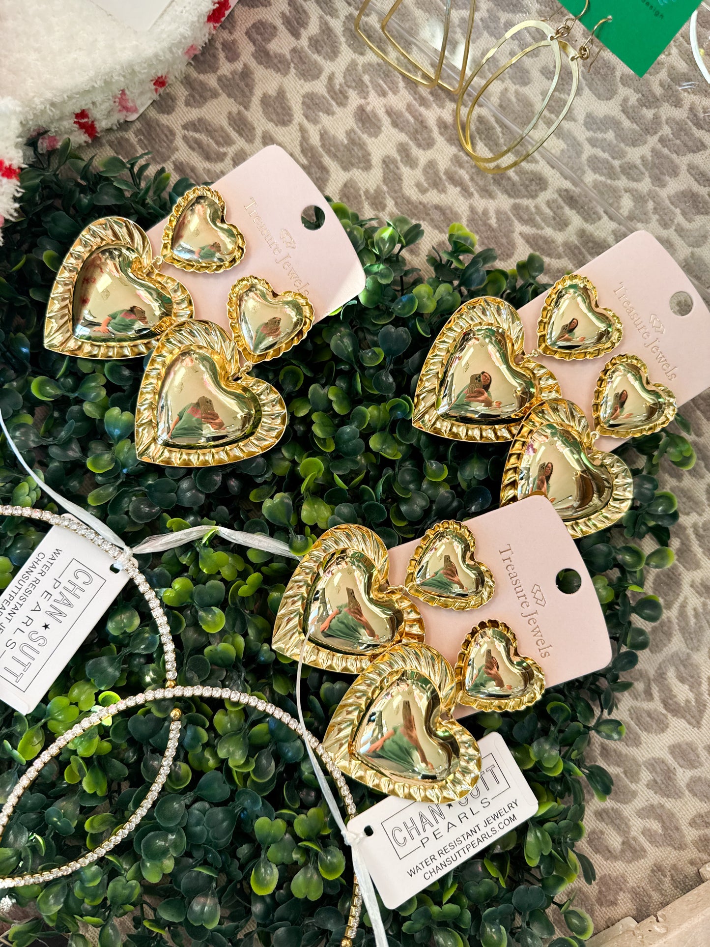 Holly Heart Earrings