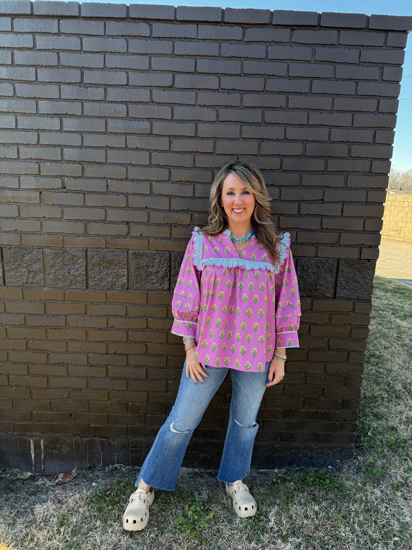 Ash Floral Top