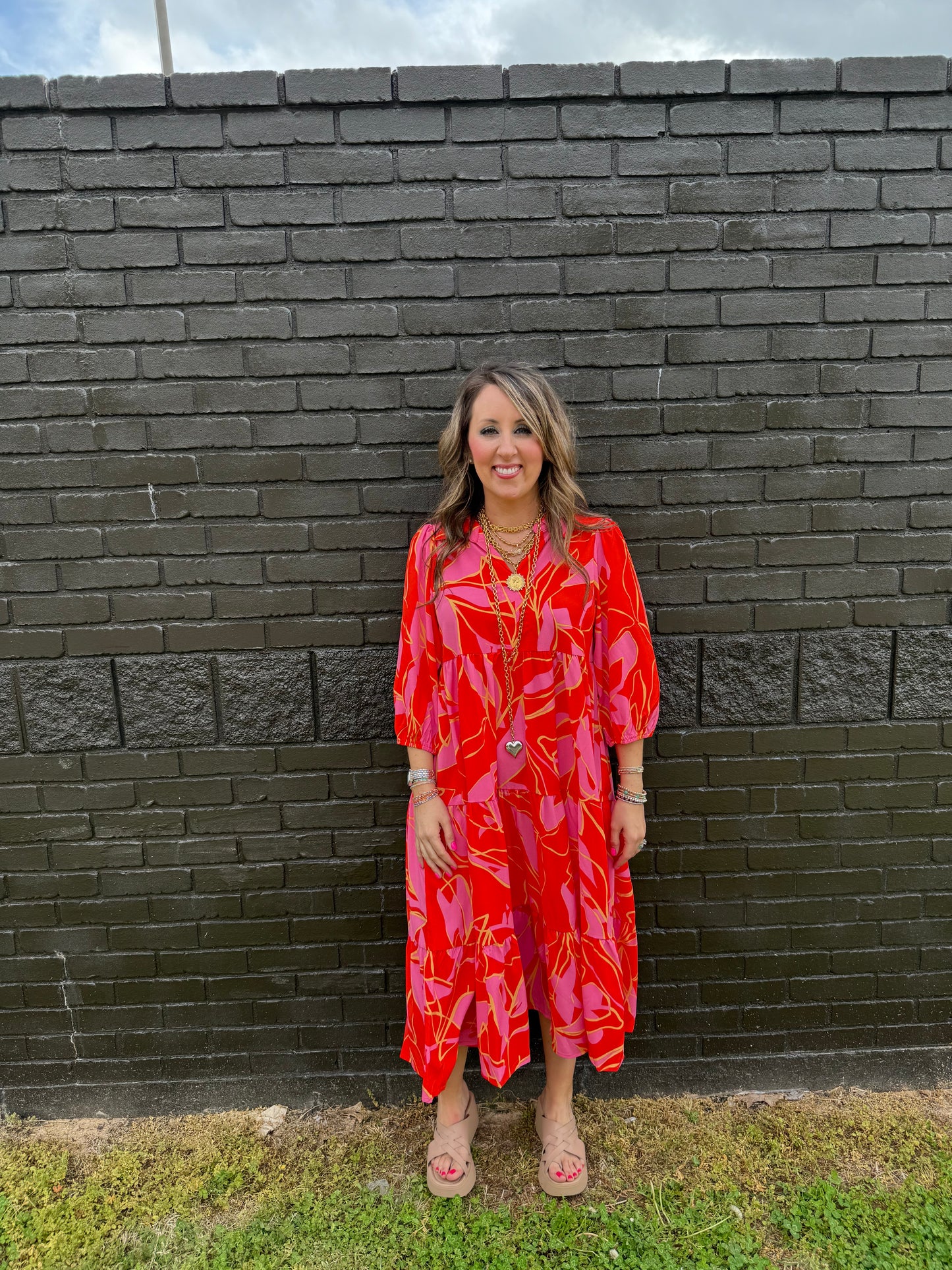Colbie Coral Dress