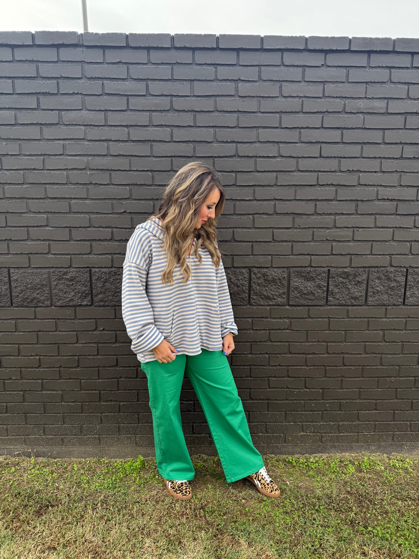 Staci Pocket Green Pants