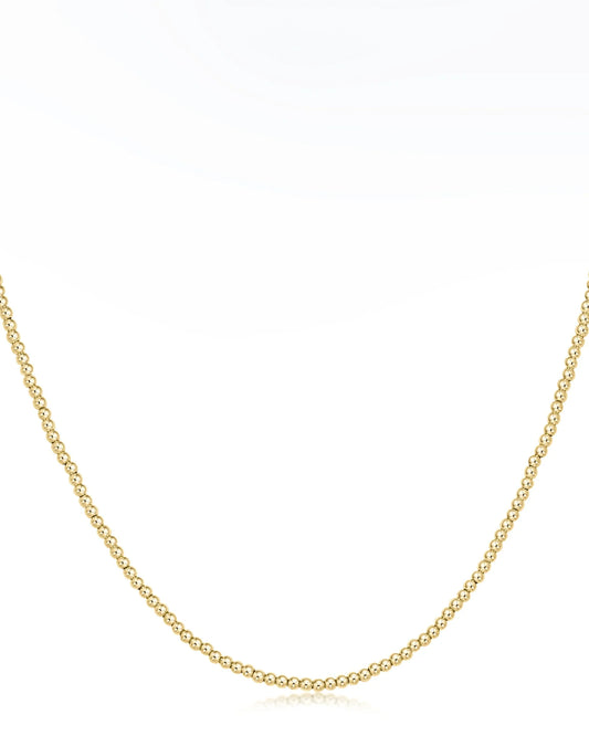 E Newton 17” Choker Classic Gold 2mm Bead